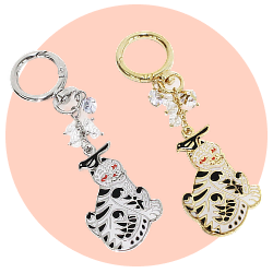 Keychain Souvenir:Gat or Tiger & Magpie