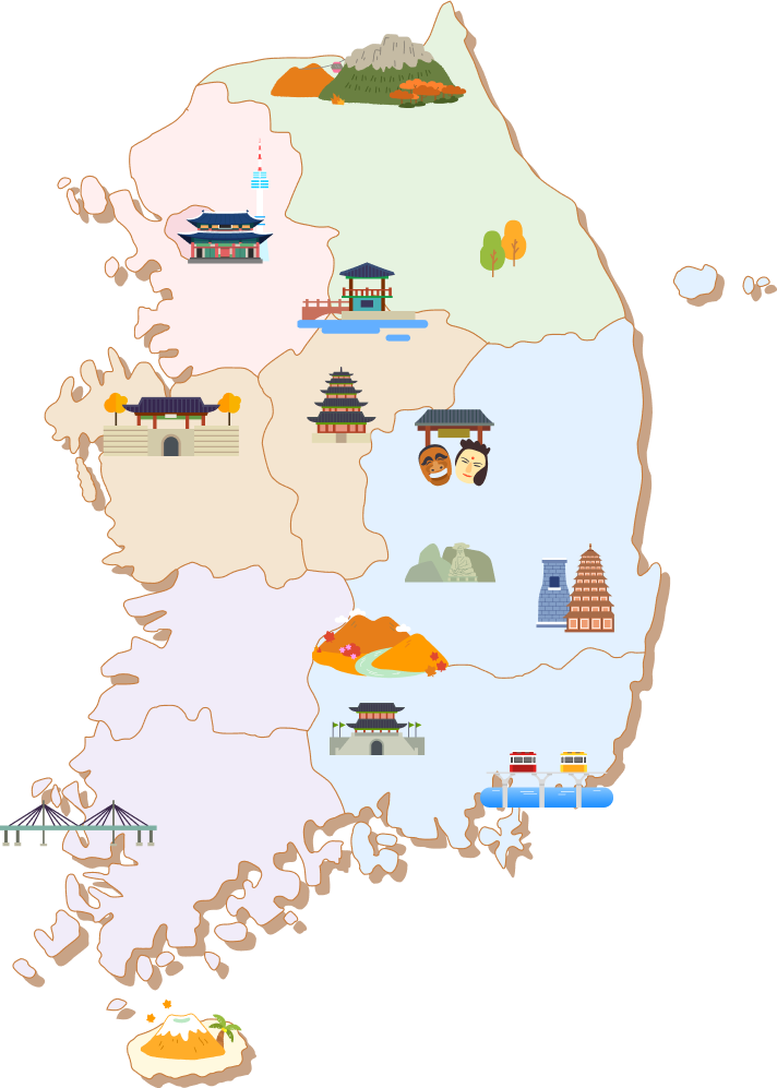 대한민국 지도