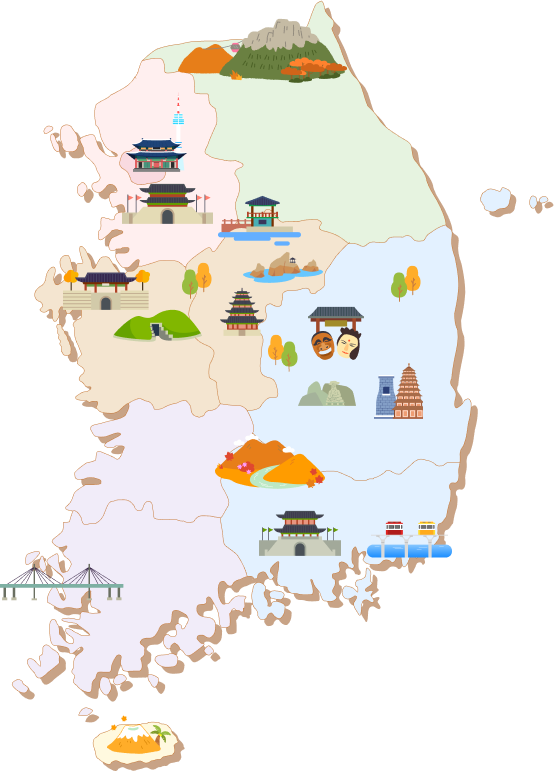 대한민국 지도