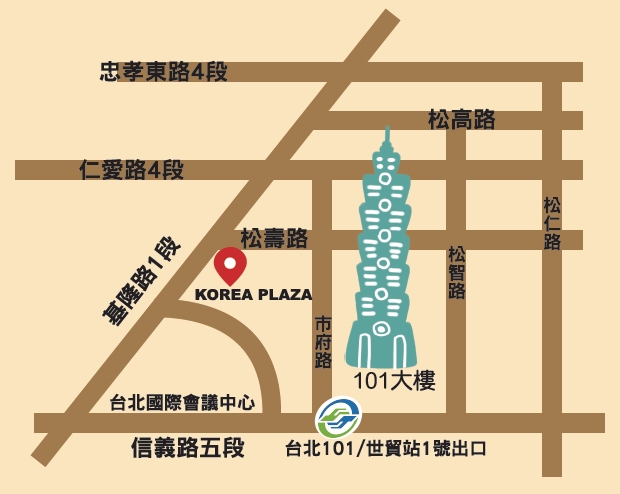 타이베이 지도 위치 이미지