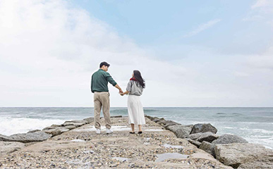 適合與戀人一同散步的江陵大海旅行